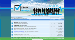 Desktop Screenshot of forum.egzaminzawodowy.info