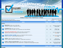 Tablet Screenshot of forum.egzaminzawodowy.info