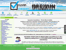 Tablet Screenshot of egzaminzawodowy.info